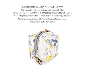 Listing 5 of 5 for Pacifier Case Bag Pacifier Holder with Clip for Diaper Bag Stroller Purse