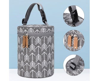 Listing 6 of 8 for Bottle Insulation Bag Stereoscopic Protective Cylinder Infant Milk Bottle Bag