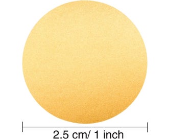 Listing 3 of 4 for 300 Pieces Scratch Off Sticker Round Labels (Gold, 1 x 1 Inch Circle)