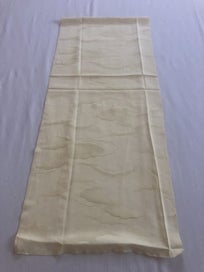 Listing 5 of 8 for Vintage Yellow Cloud Silk Japanese Fabric Piece Kimono Panel