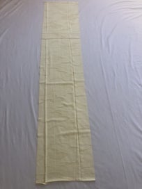 Listing 8 of 8 for Vintage Yellow Cloud Silk Japanese Fabric Piece Kimono Panel