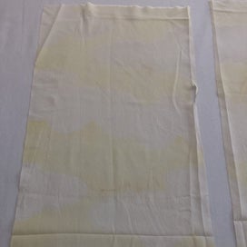 Listing 5 of 10 for Vintage Japanese Silk Fabric Pieces X2 Yellow Cloud Kimono Panels
