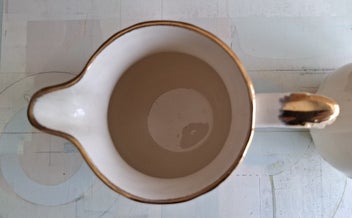 Listing 3 of 9 for $1 RES - Beautiful older style Meakin - footed jugs x 2 - almost mint condition