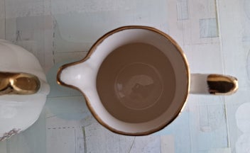 Listing 4 of 9 for $1 RES - Beautiful older style Meakin - footed jugs x 2 - almost mint condition