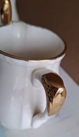 Listing 5 of 9 for $1 RES - Beautiful older style Meakin - footed jugs x 2 - almost mint condition