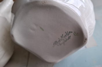 Listing 8 of 9 for $1 RES - Beautiful older style Meakin - footed jugs x 2 - almost mint condition