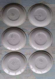 Listing 2 of 3 for Crown Lynn Kelston Potteries Tahitian breakfast / tennis plates x 6