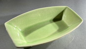 Listing 5 of 10 for 2 Vintage Clarice Cliff Dishes – Pink & Green Glazed Earthenware, England