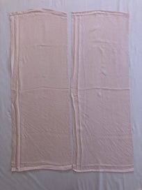 Listing 5 of 11 for Vintage Pale Pink Japanese Silk Kimono Panel Fabric Piece X2