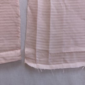 Listing 9 of 11 for Vintage Pale Pink Japanese Silk Kimono Panel Fabric Piece X2