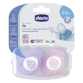 Listing 4 of 6 for CHICCO SOOTHER: PHYSIO AIR 0-6M 2PK - GIRL