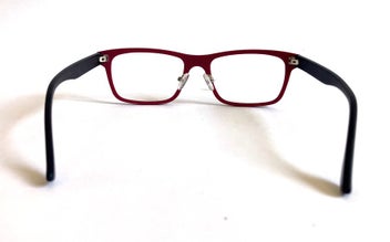Listing 5 of 12 for Glasses frames plastic - black / dark brown / red with nosepads - UNUSED
