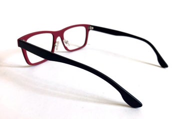 Listing 2 of 12 for Glasses frames plastic - black / dark brown / red with nosepads - UNUSED