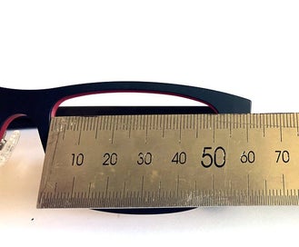 Listing 9 of 12 for Glasses frames plastic - black / dark brown / red with nosepads - UNUSED