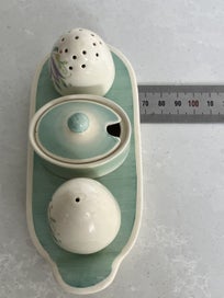 Listing 17 of 18 for Susie Cooper Dresden Spray Cruet set