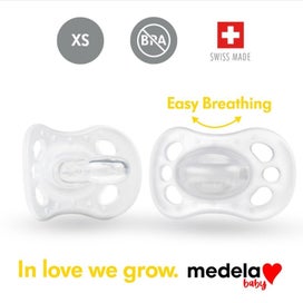 Listing 3 of 7 for MEDELA SOOTHER NEWBORN TRANS UNISEX 0-2MTH 2PK