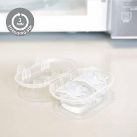 Listing 5 of 7 for MEDELA SOOTHER NEWBORN TRANS UNISEX 0-2MTH 2PK