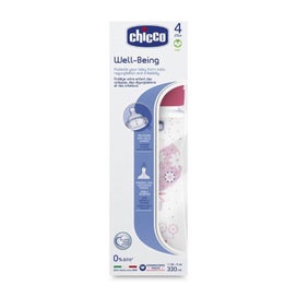 Listing 2 of 2 for CHICCO BOTTLE: WELL-BEING SIL 4M+ 330ML GIRL