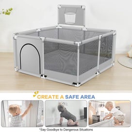 Listing 7 of 8 for Portable Baby Playpen Fence (OVER STOCKED)