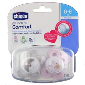 Listing 2 of 2 for CHICCO BB/BC COMFORT SIL 0-6M 2PK - GIRL