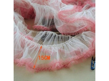 Listing 6 of 9 for 1M 15CM Lace Fabric Trims For Baby Girls Skirts Accessories