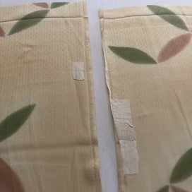 Listing 4 of 12 for Vintage Japanese Woven Silk Fabric Pieces Kimono Panels X2