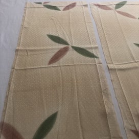 Listing 5 of 12 for Vintage Japanese Woven Silk Fabric Pieces Kimono Panels X2