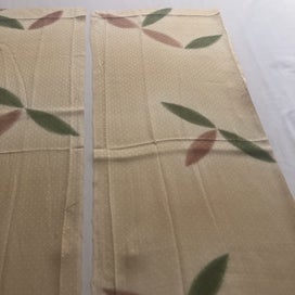 Listing 7 of 12 for Vintage Japanese Woven Silk Fabric Pieces Kimono Panels X2
