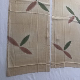 Listing 9 of 12 for Vintage Japanese Woven Silk Fabric Pieces Kimono Panels X2