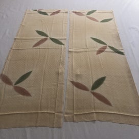 Listing 11 of 12 for Vintage Japanese Woven Silk Fabric Pieces Kimono Panels X2