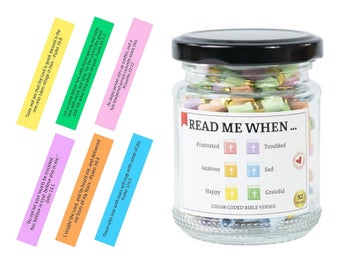 Listing 2 of 4 for Bible Verse Jar for Emotions and Feelings and Daily Encouragement
