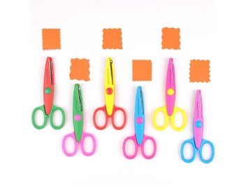 Listing 5 of 10 for Mr.paper 6 Styles Minimalistic Lace Scissors Wavy Pattern Small Round Head