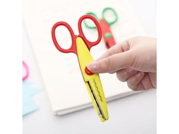 Listing 7 of 10 for Mr.paper 6 Styles Minimalistic Lace Scissors Wavy Pattern Small Round Head