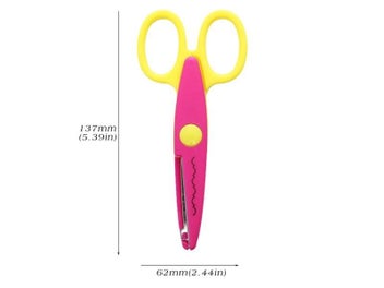 Listing 8 of 10 for Mr.paper 6 Styles Minimalistic Lace Scissors Wavy Pattern Small Round Head