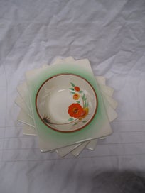 Listing 2 of 9 for BR 9296 - Six Royal Staffordshire Dessert Plates - Great Britain - The Biarritz