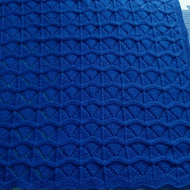 Listing 2 of 2 for Hand Knitted Merino Baby Blanket