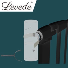 Listing 6 of 6 for Levede Little One Safety Gate U Style Adaptor Black