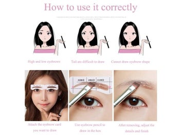 Listing 5 of 7 for Eyebrow Shapes Eyeliner Stencil
