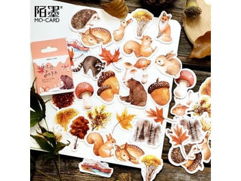 Listing 7 of 10 for 46 Pcs/set Autumn Flower Sticker For Diary/Planner Decoration