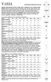 Listing 2 of 2 for Vogue Pattern Misses' and Misses' Petite Robe Belt Camisole Slip