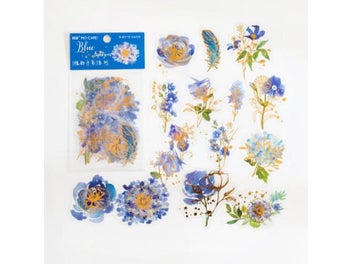 Listing 7 of 9 for 30 Pcs/Pack Golden Outline Hand Painting Colorful Flowers Decorative Stickers