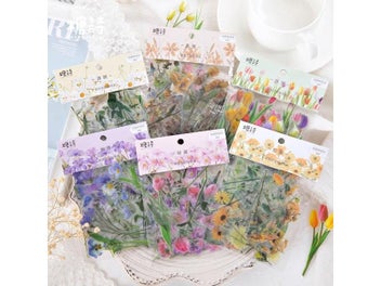 Listing 3 of 9 for 40pcs/pack Floral Diary Sticker Label Scrapbooking Sticker Handbook Decoration