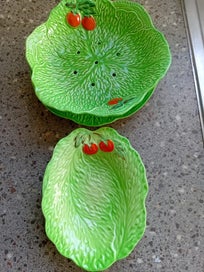 Listing 6 of 7 for Beswick Ware Strainer and Dish and Little Bowl with Lettuce Leaf and Tomatoes