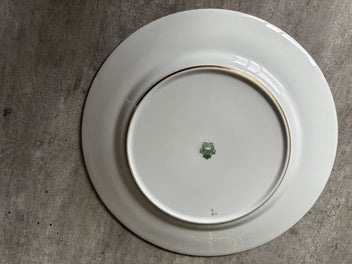 Listing 3 of 3 for Beautiful Aynsley Orchard Gold Plate Signed D.Jones