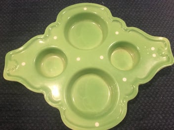 Listing 4 of 5 for EXTREMELY RARE ROYAL WINTON EGG GREEN POLKA DOT CUP SET