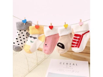 Listing 5 of 10 for 5Pairs/Set Winter Warm Baby Socks Thick Soft Terry For Boys Girls Toddlers