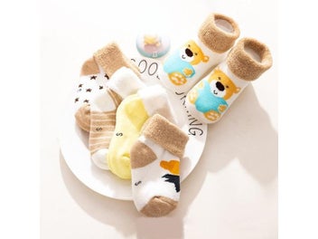 Listing 6 of 10 for 5Pairs/Set Winter Warm Baby Socks Thick Soft Terry For Boys Girls Toddlers