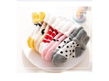 Listing 7 of 10 for 5Pairs/Set Winter Warm Baby Socks Thick Soft Terry For Boys Girls Toddlers