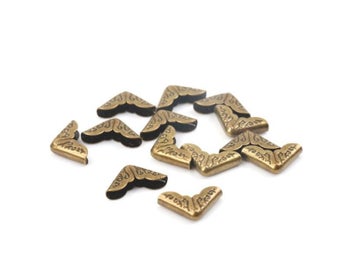 Listing 4 of 9 for Metal Corners For Books Scrapbooking Photo Albums Menus Corner Protectors Metal