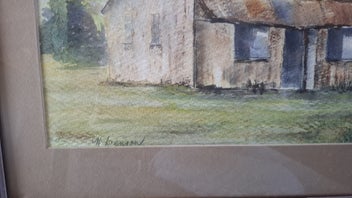 Listing 2 of 2 for Hazel Benson 1985 Pastel & Water Colour 'Old Gum Diggers Cottage in Dargaville'